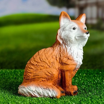 Садовая фигура Лисёнок маленький полистоун