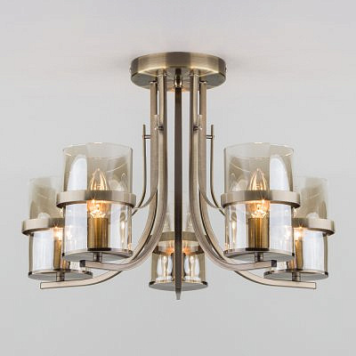 Люстра потолочная Eurosvet 60085/5 античная бронза