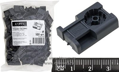 Площадка под стяжку черная Dynel-203 (прямой монтаж) 1шт/100