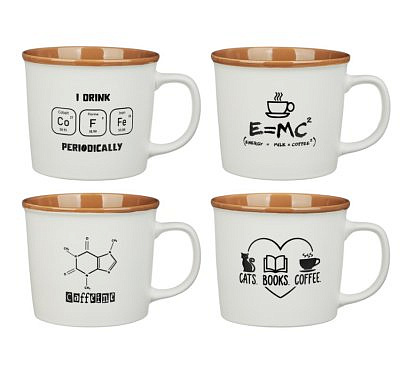 Кружка Формулы 350мл, фарфор, 4 дизайна MILLIMI 806-115