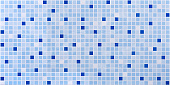 Панель ПВХ мозаика Мозаика "Микс синий" (955х488мм) 0,3мм