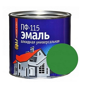 Эмаль ПФ-115 Эконом универсальная зеленая 1,8кг
