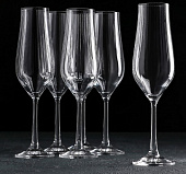 Набор бокалов для шампанского TULIPA OPTIC 170мл 6 шт  CR170104TO