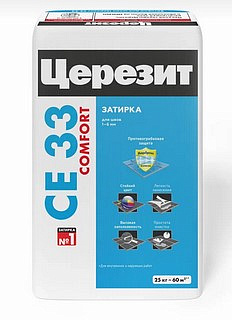 Затирка Церезит высокопрочная СЕ33/25 Белый №01(25 кг)