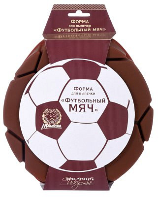Форма силиконовая ФУТБОЛЬНЫЙ МЯЧ 23х4см, цвет в асс. MARMITON