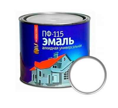 Эмаль ПФ-115 Эконом универсальная белая 0,8кг