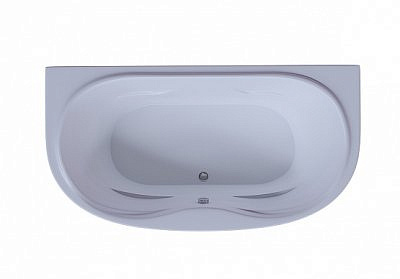 Акриловая ванна  AQUATEK Мелисса 180х95+каркас+сифон вклеенный с экраном