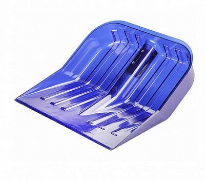 Лопата снеговая поликарбонат 430*420мм ковш ,синий Альтернатива