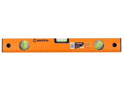 Уровень алюминиевый 400мм фрезерованный 3 глазка