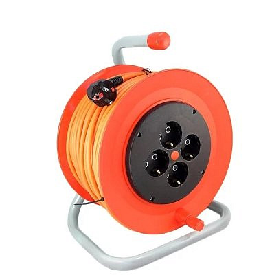 Удлиннитель силовой на катушке К4-Е-30 ПВС 3*1,5 30м, 16А