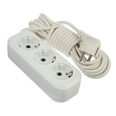 Удлиннитель сетевой У3-Е , 3-местный с заземлением ,10м
