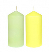 Свеча столбик Нежность, цвет лимонный, 6,8x15см LADECOR 508-815