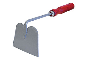 Мотыжка плоское лезвие углеродистая сталь 300мм