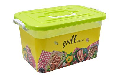 Контейнер для шашлыка GRILL MENU 10л салатовый