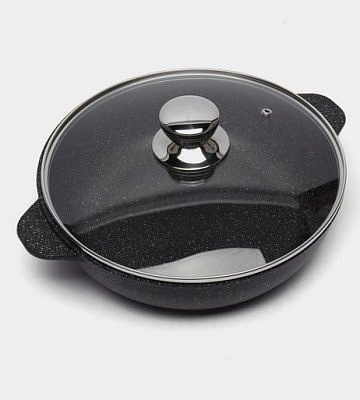 Жаровня Орион 26см антипригарным покрытием и стеклянная крышка ТМ Гардарика 1826-04-10