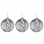 Набор шаров "Блеск" 8см 3шт 862-383