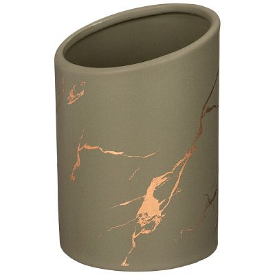 ПОДСТАВКА ДЛЯ СТОЛОВЫХ ПРИБОРОВ "ЗОЛОТОЙ МРАМОР" ЦВЕТ: GRAY 10,8*16 СМ