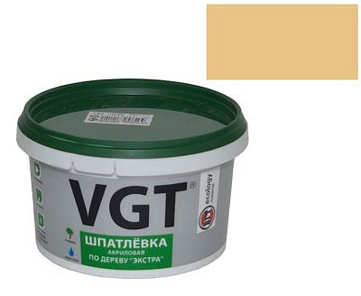 Шпатлевка VGT, Экстра, акриловая, по дереву, сосна, 0.3 кг