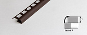 Профиль окантовочный для плитки до 7 мм шоколад (ПК 03-7.2700.203)