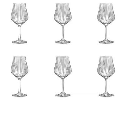 Набор бокалов для вина TULIPA OPTIC 600мл 6 шт Crystalex CR600101TO