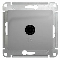 Механизм розетки TV 1-м проходной 4DB алюмин. SchE GLS000392