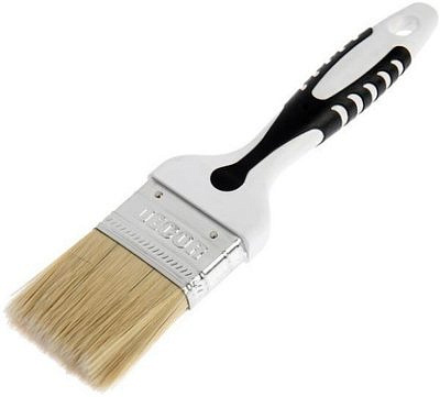 Кисть DECOR "Black White" универсал 35х15мм светлая смешанная щетина, 2К ручка 880-035