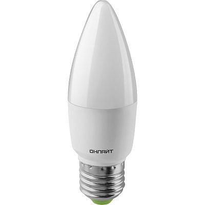 Светодиодная лампа Онлайт LED C37 10w/65K E27 FR 61961