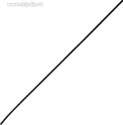 Термоусадка 8/2 мм черная REXANT