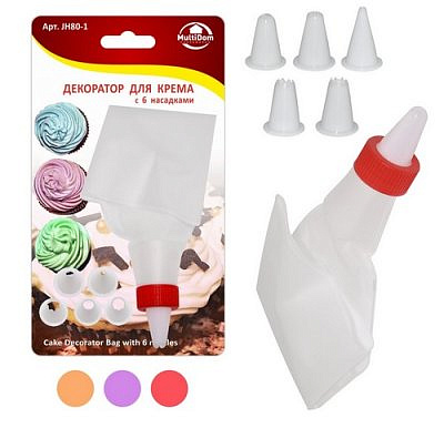 Декоратор для крема 6 насадок