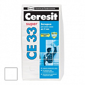 Затирка CERESIT высокопрочная СЕ33/25 Белый №01(25 кг)