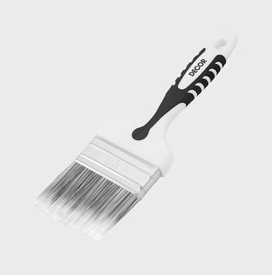 Кисть DECOR "Black White PREMIUM" универсальная 50х15мм серебристая  860-050