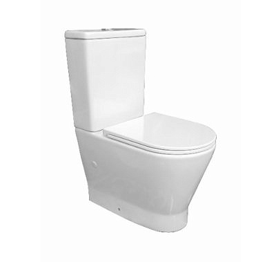 Компакт BLISSAN Aurora Rimless безободковый с сиденьем дюропласт микролифт,быстросъемное BL-0324-AU