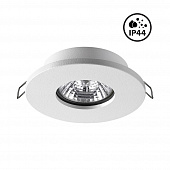 Светильник встраиваемый влагозащищенный 370934 SPOT NT 22 286 белый  IP44 GU10 50W 220V AQUA