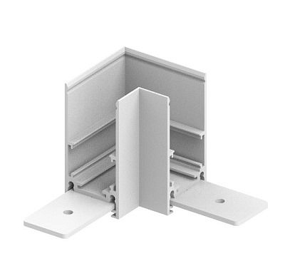 Соединитель угловой для низковольтного накладного шинопровода, белый, LD2001 41978