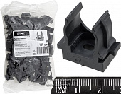 Крепеж клипса d=16мм под монтажный пистолет черная 100шт упак