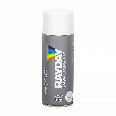 Грунт аэрозоль RAYDAY акриловая белый 520мл