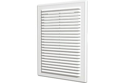 Решетка 2121Р вентиляционная вытяжная 208*208 белая АБС