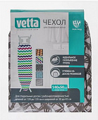 Чехол для гладильной доски на резинке, хлопок, 140х50см, 5 дизайнов VETTA