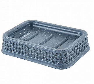 Мыльница Plast Team Stone 130х90х30мм Темный камень  PT134610026