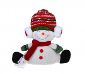 Сувенир-фигура интерьерная в виде снеговика, 30x10x31см, полиэстер, арт.54 СНОУ БУМ 140-054