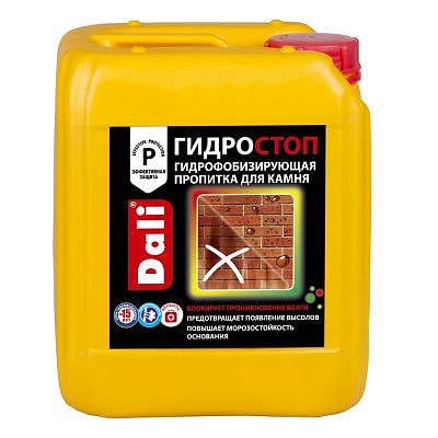 Пропитка DALI Гидростоп 5л  гидрофобизирующая для минеральных поверхностей