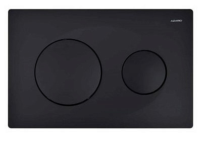 Панель смыва AZARIO черная матовая круглая AZ-8200-0013