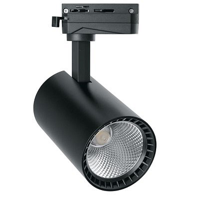 Cветильник трековый на шинопровод  102  AL 12W 4000К 35гр черный, 29647  AL102
