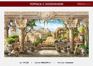 Фотообои Терраса с колоннами 500*270