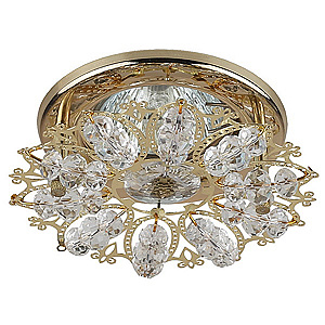 Светильник точечный Maksisvet 36 KL GD/WH золото прозрачный