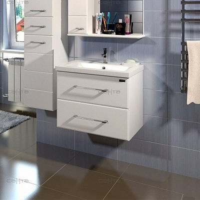 Тумба Санта Омега 60 белая подвесная без раковины