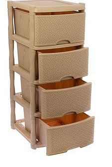 Комод универсальный Nature 4-х секционный кофейный