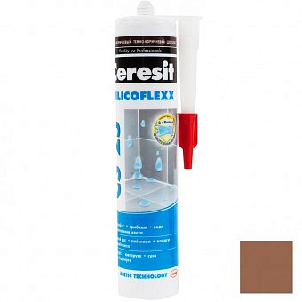 Затирка-герметик CERESIT CS 25 эластичный силиконовый  (сиена) 280мл 