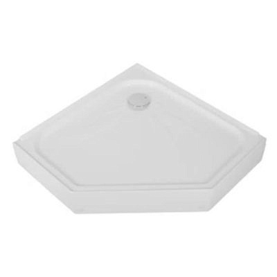 Поддон низкий пятиугольный 90*90*17 стеклоровинг ABS в сборе AB9017V - 1 