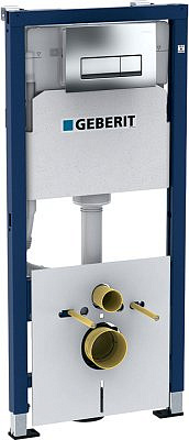 Инсталляция GEBERIT 458.128.21.1 Duofix для подвесного унитаза 112 см,с клавишей Delta 51 хром глянец